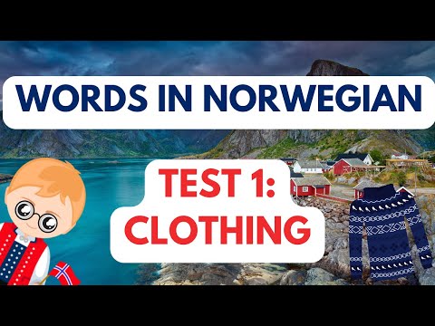 Norwegian Words Test 1 | Basic Clothing | Learn Norwegian!