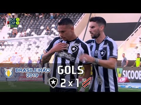 Sem narração: Botafogo 2 x 1 Athletico Paranaense - Brasileirão 2019
