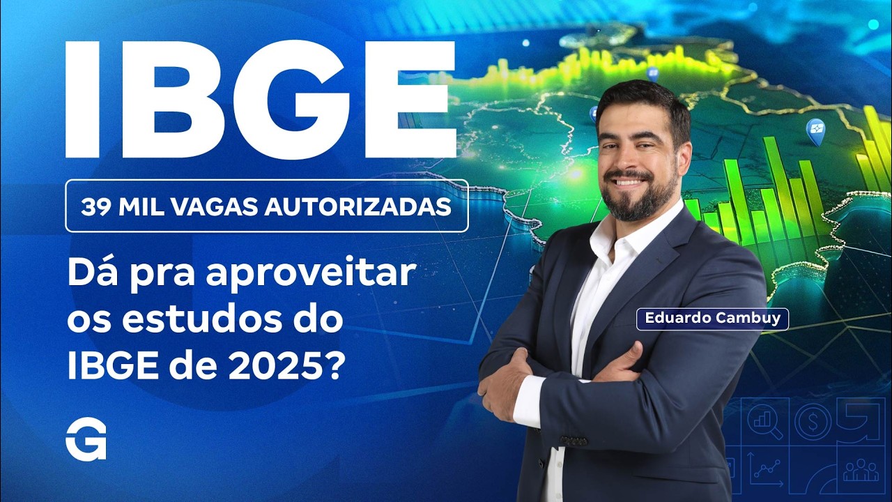 Novo Concurso IBGE | 39 mil vagas autorizadas: Dá pra aproveitar os estudos do IBGE de 2025?