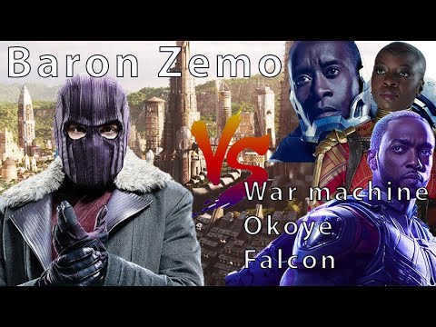 Who Will Win This Epic Battle? Okoye, Falcon & War Machine Vs Baron Zemo | Marvel United Playthrough