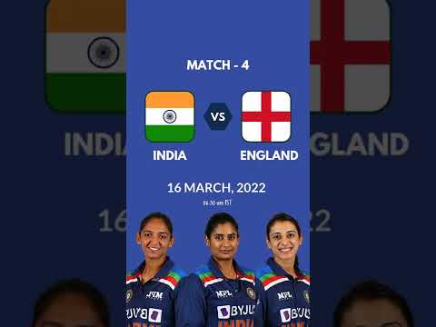 India Women's World Cup 2022 Schedule #shorts #youtubeshorts