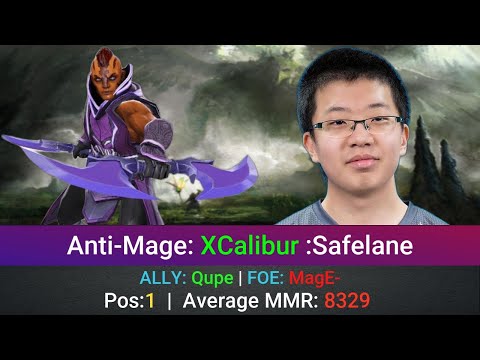 Anti-Mage Perspective by XCalibur | @1440p | Safelane Pos:1 | ALLY: Qupe | FOE: MagE- |5851608598
