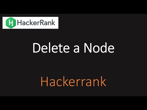 Hackerrank Delete A Node