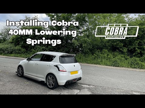 Installing Cobra 40MM Lowering Springs on my Swift Sport ZC32S!