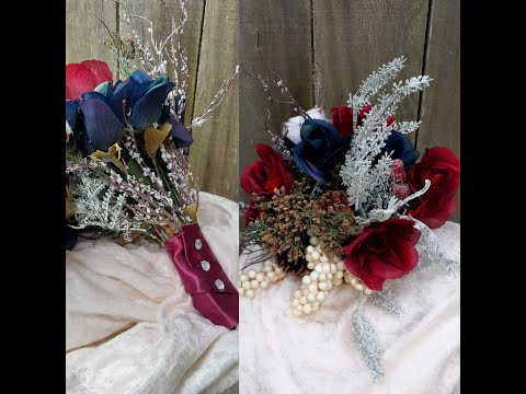 DIY Jaz Imani//Wedding Winter Bouquet // DOLLAR TREE