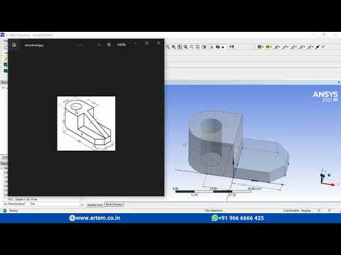 Example 1 - 3D model in Design Modeler - Ansys Workbench