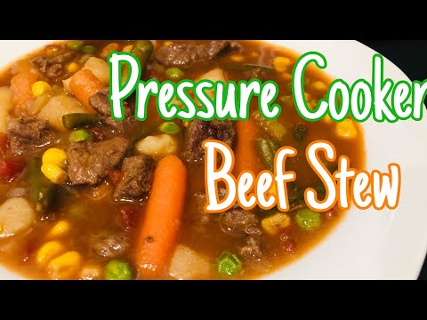 EASY OLD FASHIONED BEEF STEW ~ PRESSURE COOKER RECIPE ~ COMFORT FOOD AT IT'S FINEST