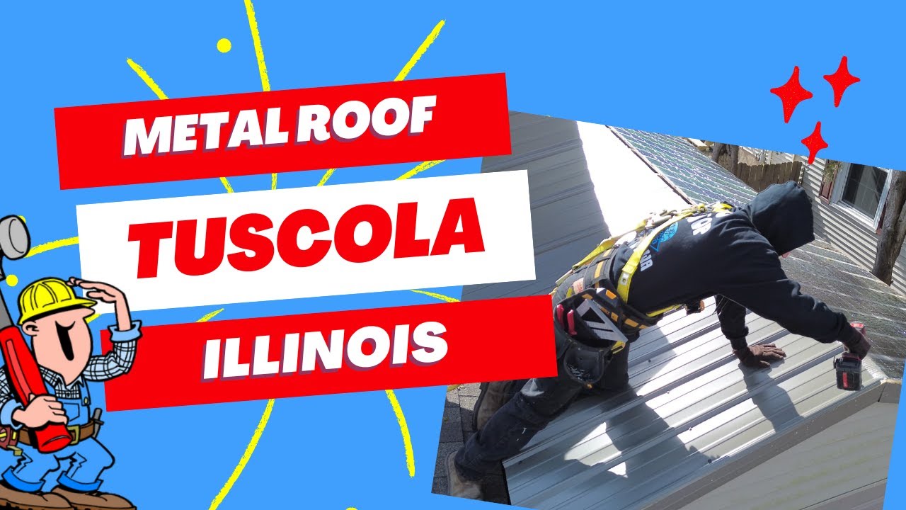 Metal Roof Install in Tuscola, Illinois