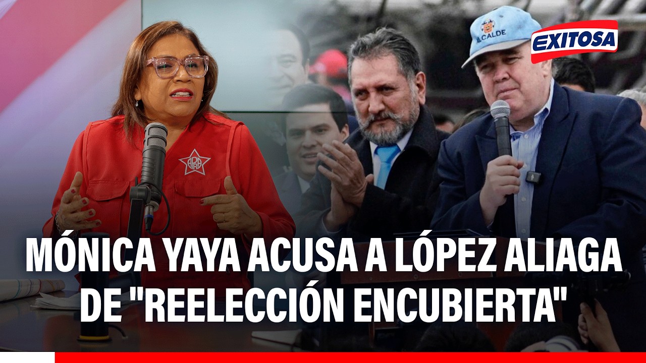 🔴🔵 Mónica Yaya acusa a Rafael López Aliaga de "reelección encubierta"