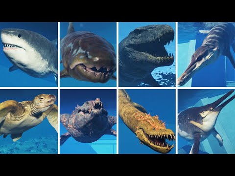 ALL AQUATIC CREATURES - Jurassic World Evolution 2