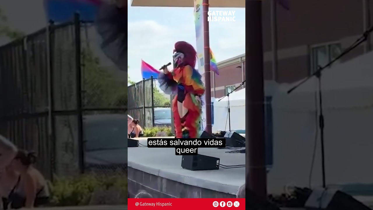 Drag queen gives a disgusting speech in front of children