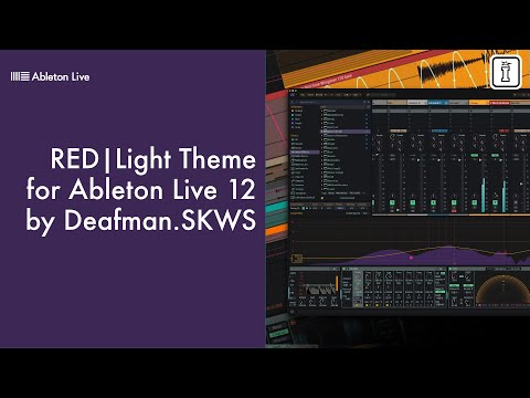 Redlight Dark Themes for Ableton Live 12 - Complete Demo | Deafman SKWS