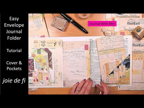 Easy Envelope Journal Folder | Tutorial | Cover And Pockets