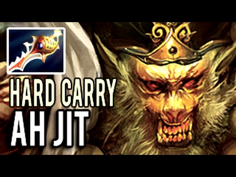 HARD CARRY MONKEY KING is REAL!!! Damage Imba with Divine Rapier 29 kills by Ah Jit 7.02 Dota 2