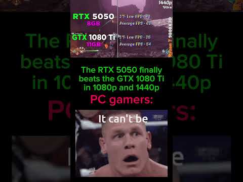 RTX 5050 vs GTX 1080 Ti