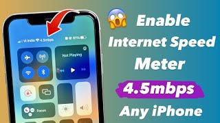 Enable Internet Speed Option in iPhone Statusbar - Get Internet Connection Speed Meter in iPhone