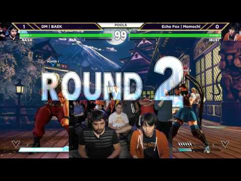 WNF 2017 SFV - DM | BAEK (Nash, Cammy) vs Echo Fox | Momochi (Ed, Ibuki)
