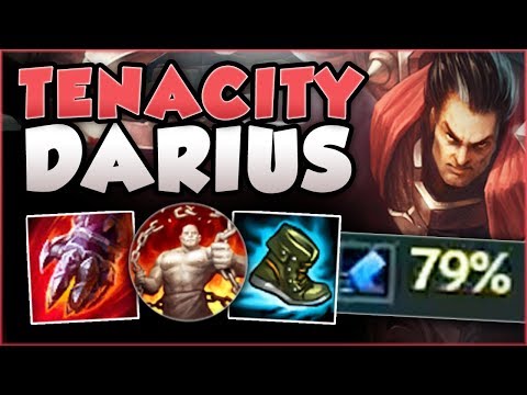 WTF... 79% TENACITY ON DARIUS? UNKITEABLE DARIUS TOO OP! DARIUS TOP GAMEPLAY! - League of Legends