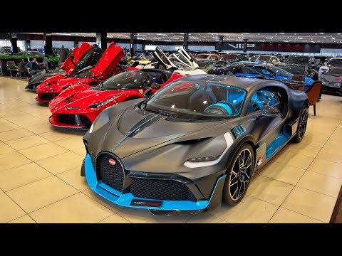 HYPERCAR PARADISE: Lamborghini VENENO, SIAN, Bugatti DIVO, CHIRON, LaFerrari at VIP MOTORS DUBAI