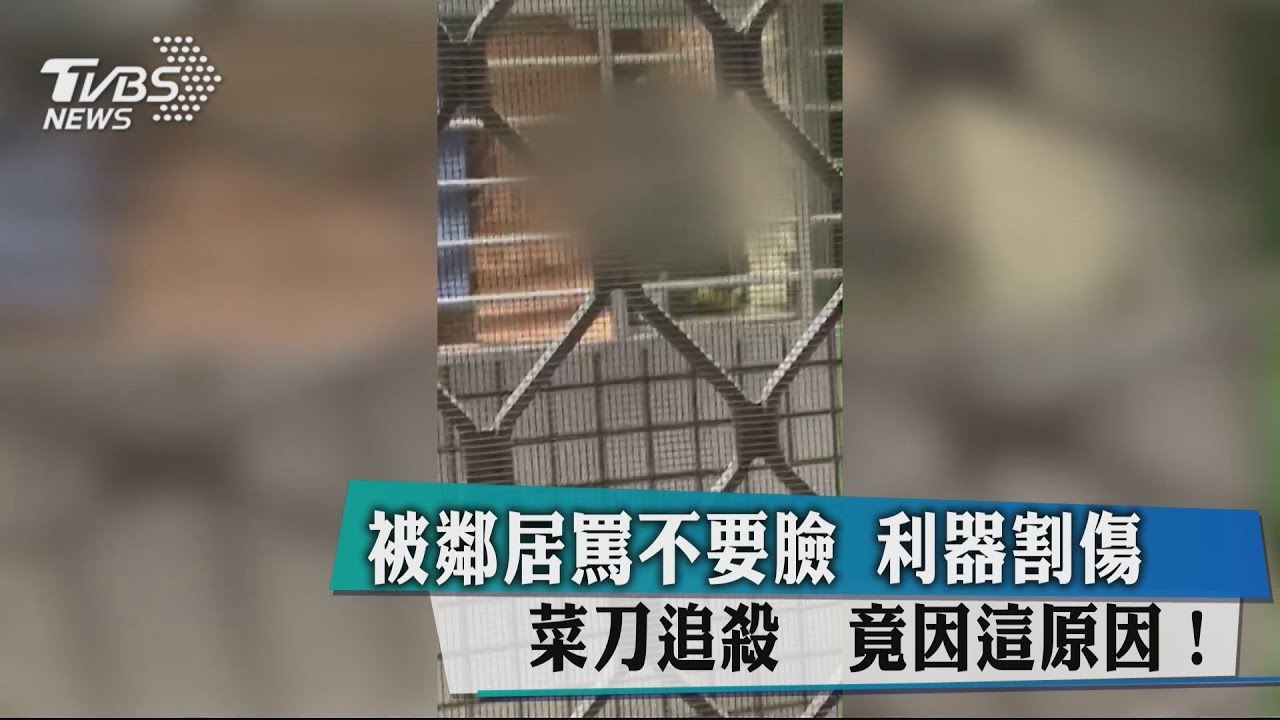被鄰居罵不要臉 利器割傷、菜刀追殺竟因這原因!