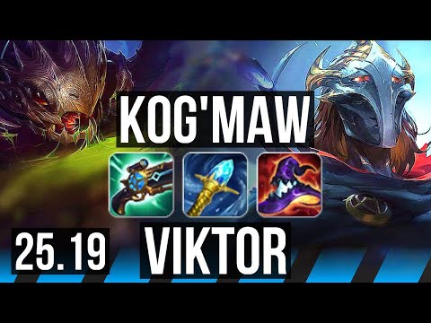 KOG'MAW vs VIKTOR (MID) | EUW Grandmaster | 25.19