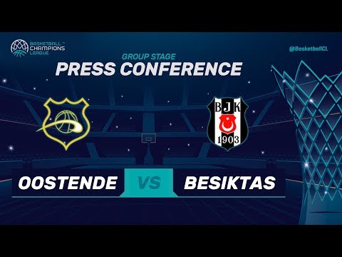 Oostende v Besiktas Sompo Japan - Press Conference - Basketball Champions League