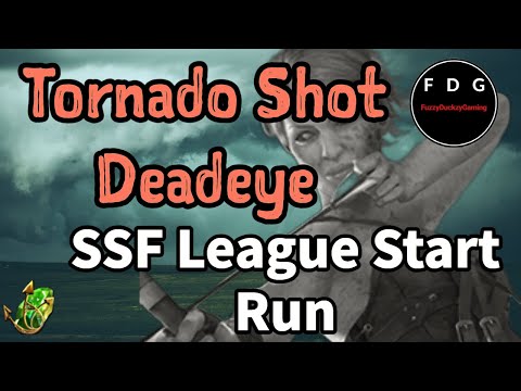 Tornado Shot Deadeye SSF Levelling run to maps - POE 3.19 Lake of Kalandra