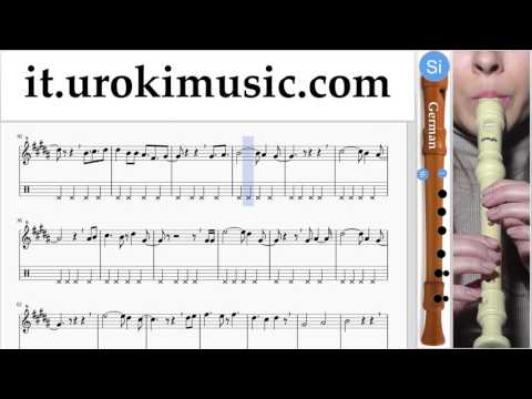 Corso di Flauto Dolce G. David Guetta, Justin Bieber - 2U Tablature Tab Parte#2 um-i276