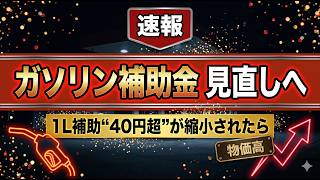 【速報】ガソリン補助金"見直し"を首相表明・私たちの家計はどうなる?