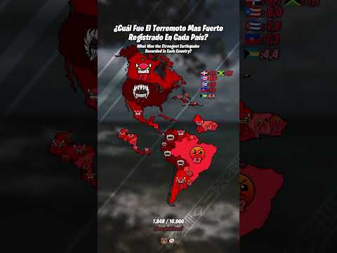 ¿Cuál Fue El Terremoto Más Fuerte Registrado En Cada País? • 136 / 1,000 • #terremoto #geography