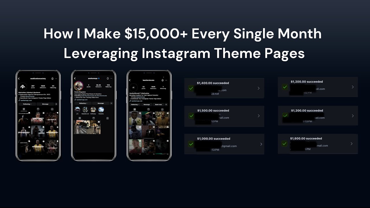 How I Make $15,000+ Per Month Leveraging Instagram Theme Pages