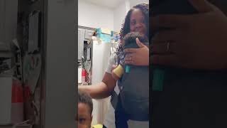 Patiently waiting on Daddy to return from his vacation with @VirginVoyages