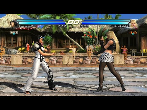 34_6 D Jun y Miharu ( Uchiha x24 ) vs (MarcosRochefort) Lili y Sebastian - Tekken Tag 2 Online PS3