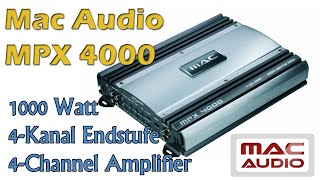 Mac Audio MPX4000 4 Kanal Endstufe Verstärker Produktvorstellung