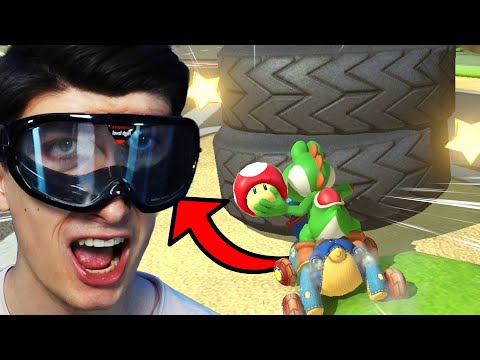 Ich fahre mit ALKOHOL-BRILLE Mario Kart🥴