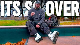 Struggling At The Skatepark In Omni V3s // Aggressive Inline Skate Vlog