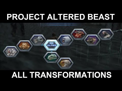 Project Altered Beast (PS2) - All Transformations CG Scenes