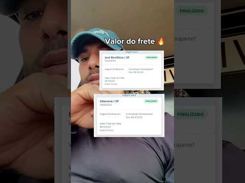 Valor do frete para José Bonifácio 🔥🚚. #transporte #logística #brasil