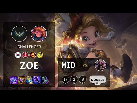 Zoe Mid vs LeBlanc - KR Challenger Patch 12.4