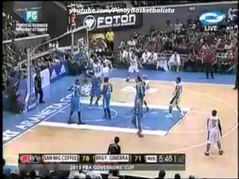 Dior Lowhorn MONSTROUS JAM from LA Tenorio setup    Bgy Ginebra vs San Mig Coffee 2013
