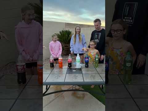 Coca-Cola, 7up, Pepsi, Fanta, Dr Pepper, Canada Dry VS Mentos #shorts