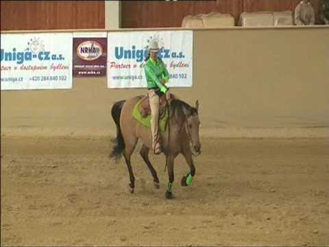 Barbora Julinová   NRHA Youth 14 18   2 místo s Imou Dancin Dun It