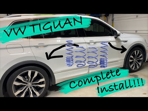 VW Tiguan Lowering Springs Complete Install Step by Step How To