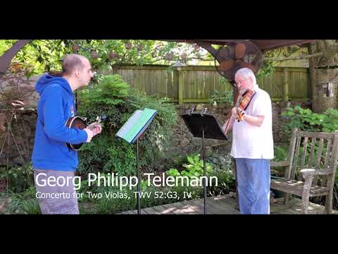 5/22/2020 Bedtime With Bach - Tom McDonald, violin & Thomas McDonald, mandolin