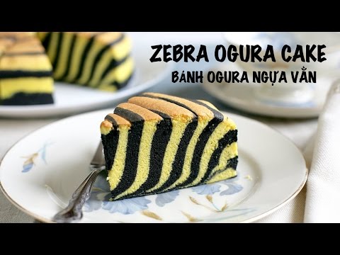 ZEBRA OGURA CAKE recipe - Cách làm bánh OGURA ngựa vằn