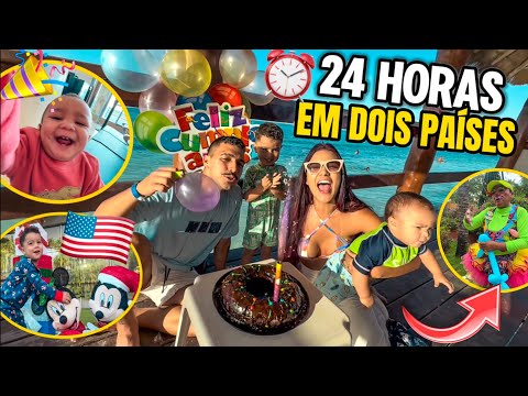 24 HOURS WITH ME | DOM'S BIRTHDAY IN CANCUN + TRIP TO ORLANDO 😭🇺🇸😱