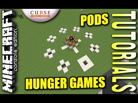 MINECRAFT - PS4 - HUNGER GAMES PODS - HOW TO - TUTORIAL ( PS3 / XBOX / PC / VITA )  UPDATE WII