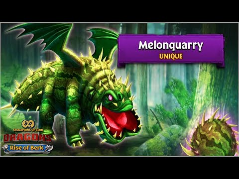 NEW UNIQUE DRAGON MELONQUARRY (CATASTROPHIC QUAKEN) | DRAGONS: RISE OF BERK