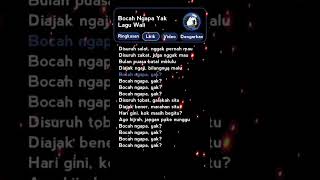 Download lagu ТЕКСТ ПЕСНИ ANAK NGAPA YAK #bocahngapayak #waliband #capcut #fyp #waliband #lirikgoogle #liriklagu mp3