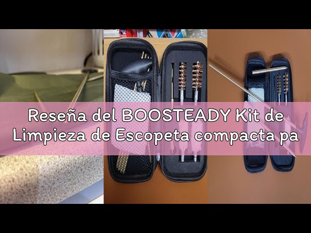 Vídeo relacionado con BOOSTEADY Kit de Limpieza de Escopeta compacta para escopetas de Calibre 12 y 20 Kit de Limpieza Cepillo y trapeador